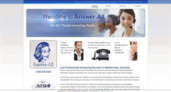 Desktop Screenshot of answerall.com